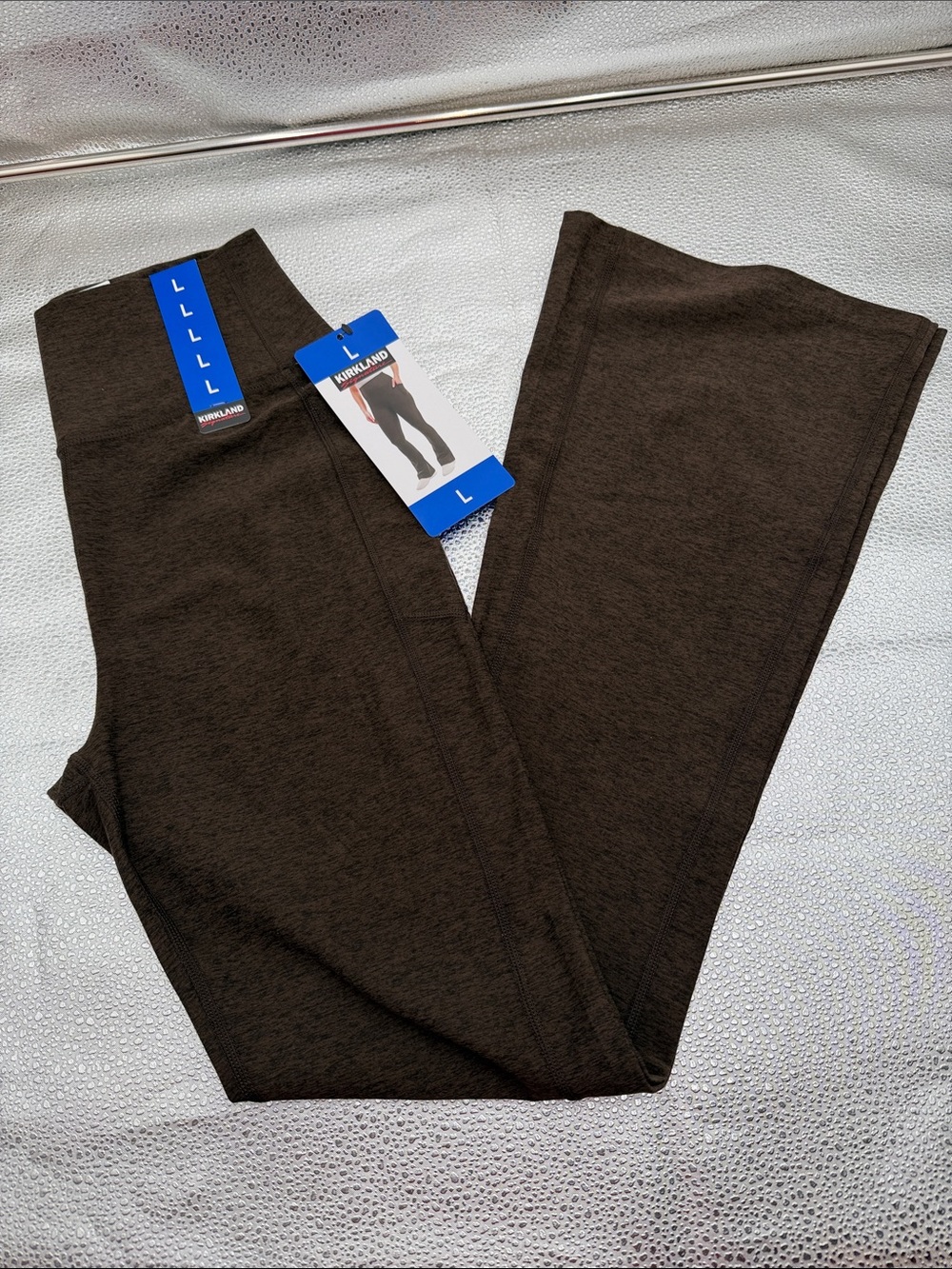 Kirkland Signature Women's Brushed Mini Flare Pant-brown